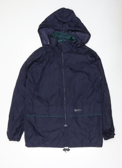 Mens UK Size S Regatta Blue Rain Coat