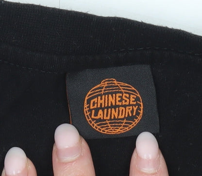 Chinese Laundry Men’s Black XL Graphic Logo T-Shirt Cotton