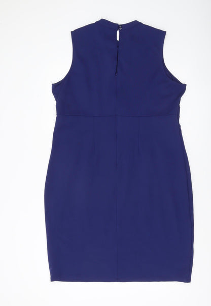 Marks and Spencer Women’s Blue Sheath Dress Size 20 Workwear