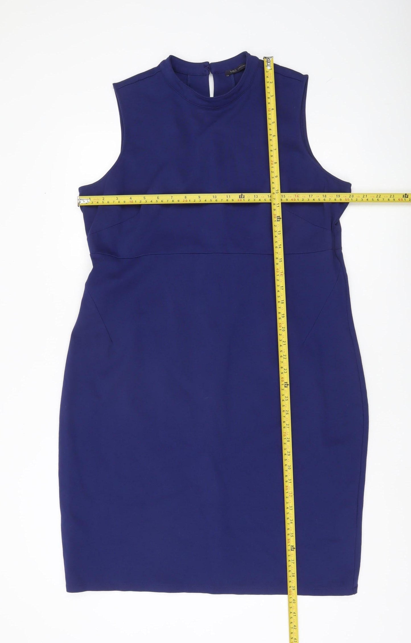 Marks and Spencer Women’s Blue Sheath Dress Size 20 Workwear