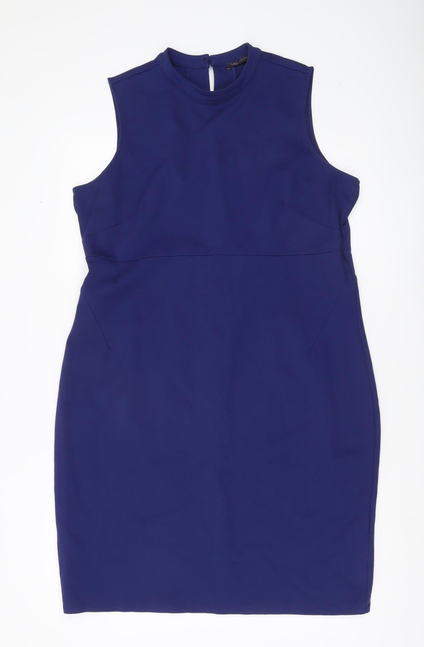 Marks and Spencer Women’s Blue Sheath Dress Size 20 Workwear