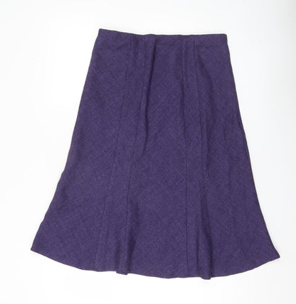 Honor Millburn Women’s Purple A-Line Knee Length Skirt Size 12