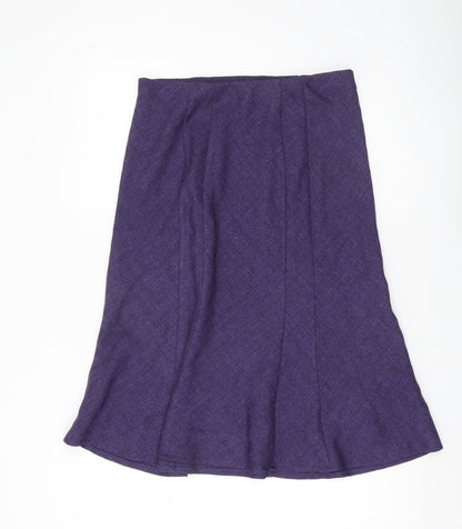 Honor Millburn Women’s Purple A-Line Knee Length Skirt Size 12