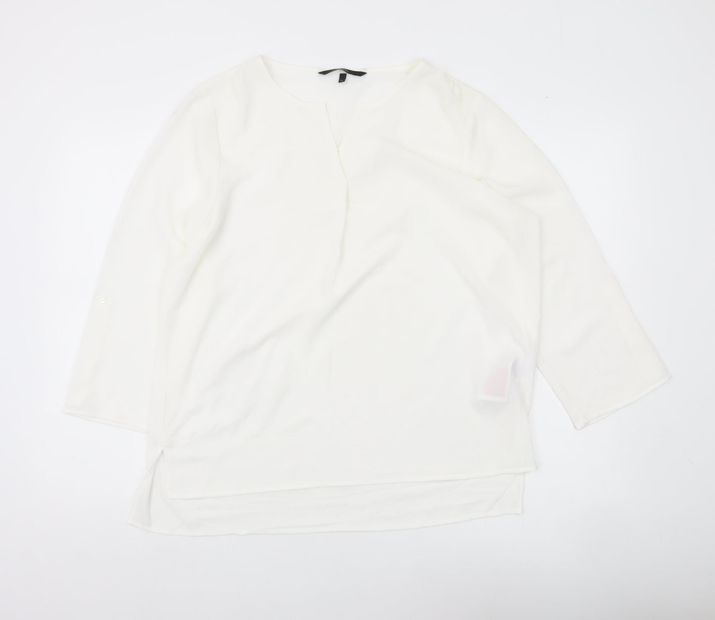 Womens UK Size XL VERO MODA White Tunic Blouse