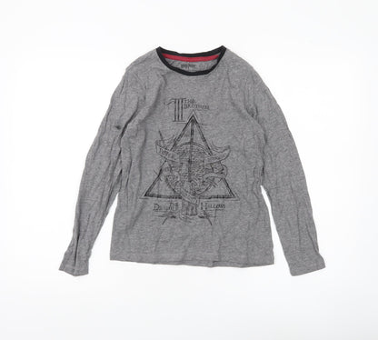 George Boys Harry Potter Grey Long Sleeve T-Shirt 11-12 Years