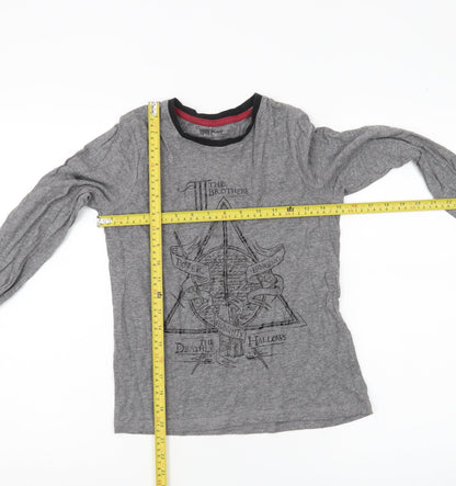George Boys Harry Potter Grey Long Sleeve T-Shirt 11-12 Years