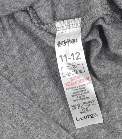 George Boys Harry Potter Grey Long Sleeve T-Shirt 11-12 Years