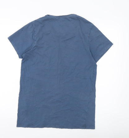 Mens UK Size S Firetrap Blue  T-Shirt