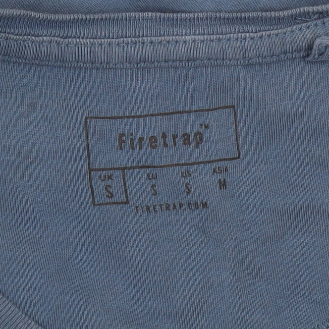 Mens UK Size S Firetrap Blue  T-Shirt