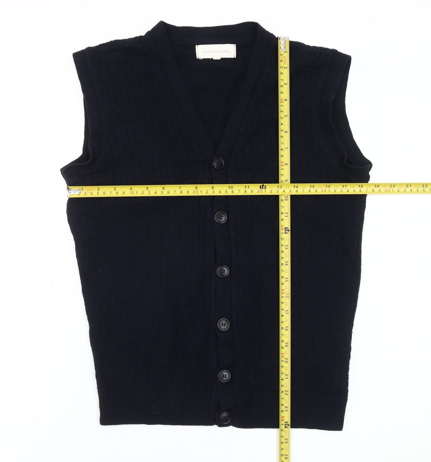Frederik Anderson Copenhagen Men's Black M Knit Vest Jumper