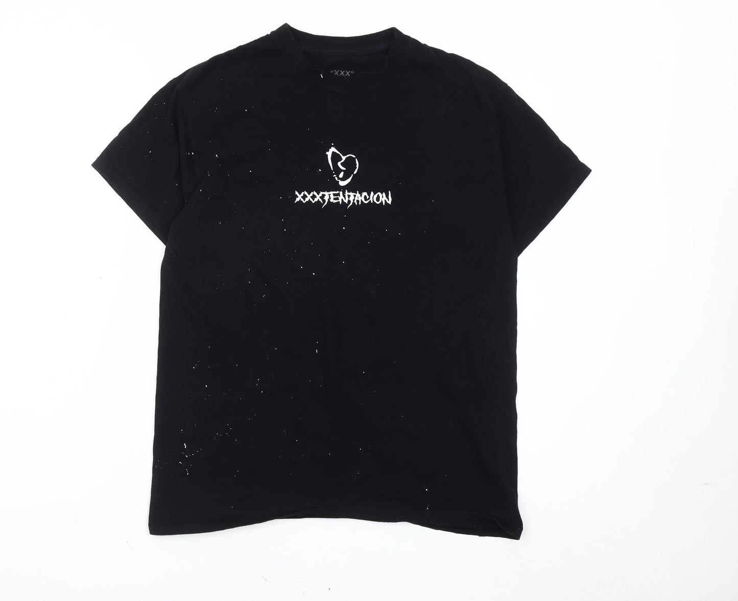 XXX Unisex Adults Black Graphic Music T-Shirt Size M