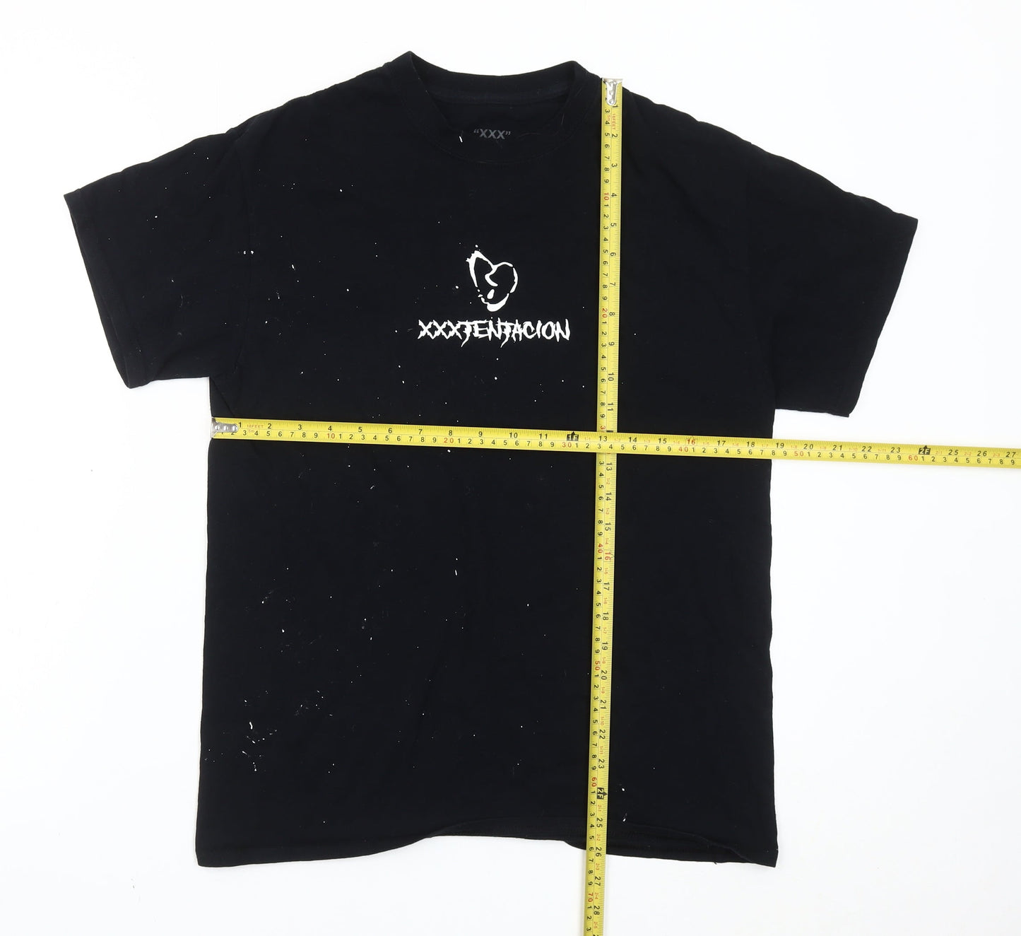 XXX Unisex Adults Black Graphic Music T-Shirt Size M