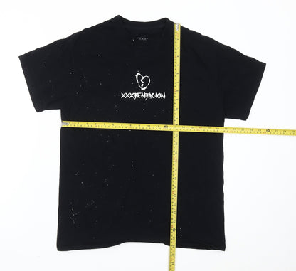 XXX Unisex Adults Black Graphic Music T-Shirt Size M
