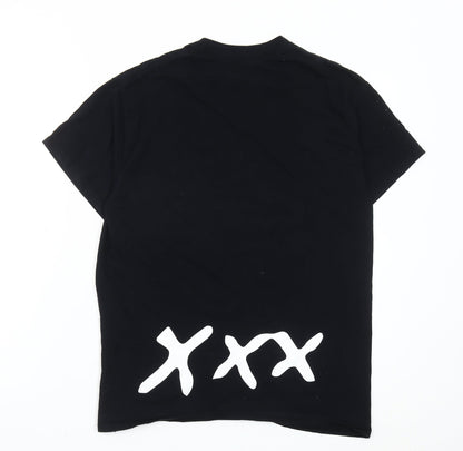 XXX Unisex Adults Black Graphic Music T-Shirt Size M