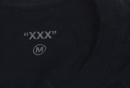 XXX Unisex Adults Black Graphic Music T-Shirt Size M