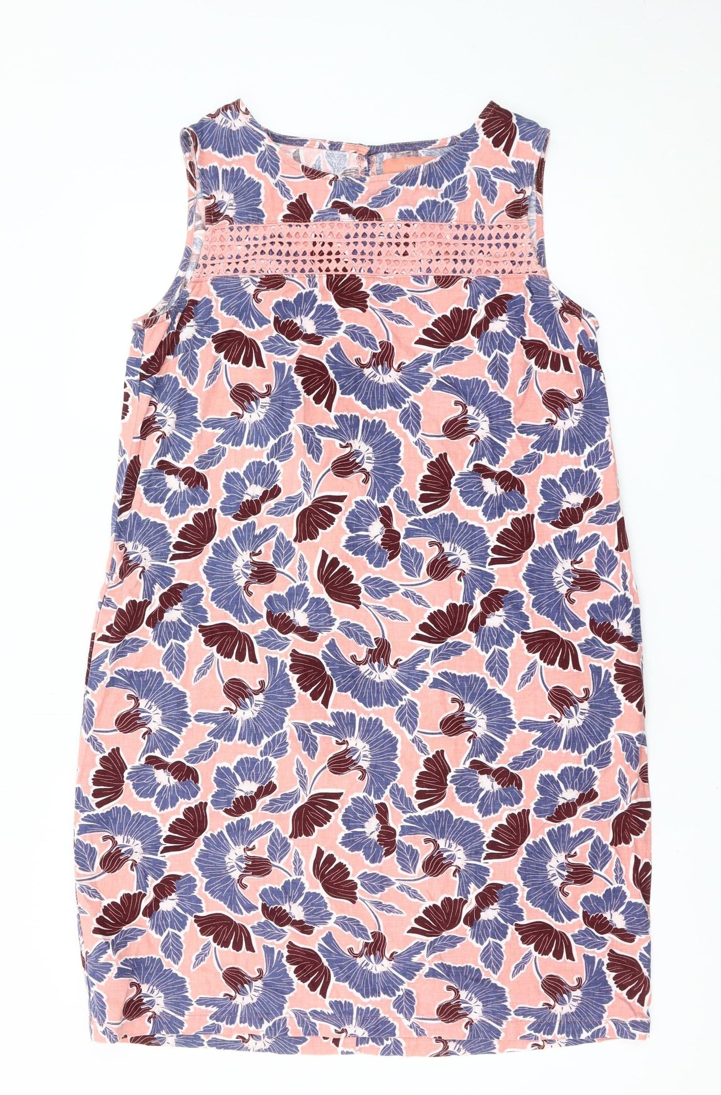 Next Women’s Multicoloured Floral Shift Dress Size 12 Sleeveless