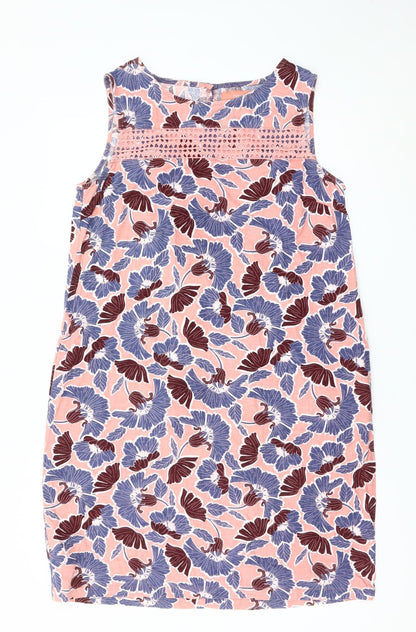 Next Women’s Multicoloured Floral Shift Dress Size 12 Sleeveless