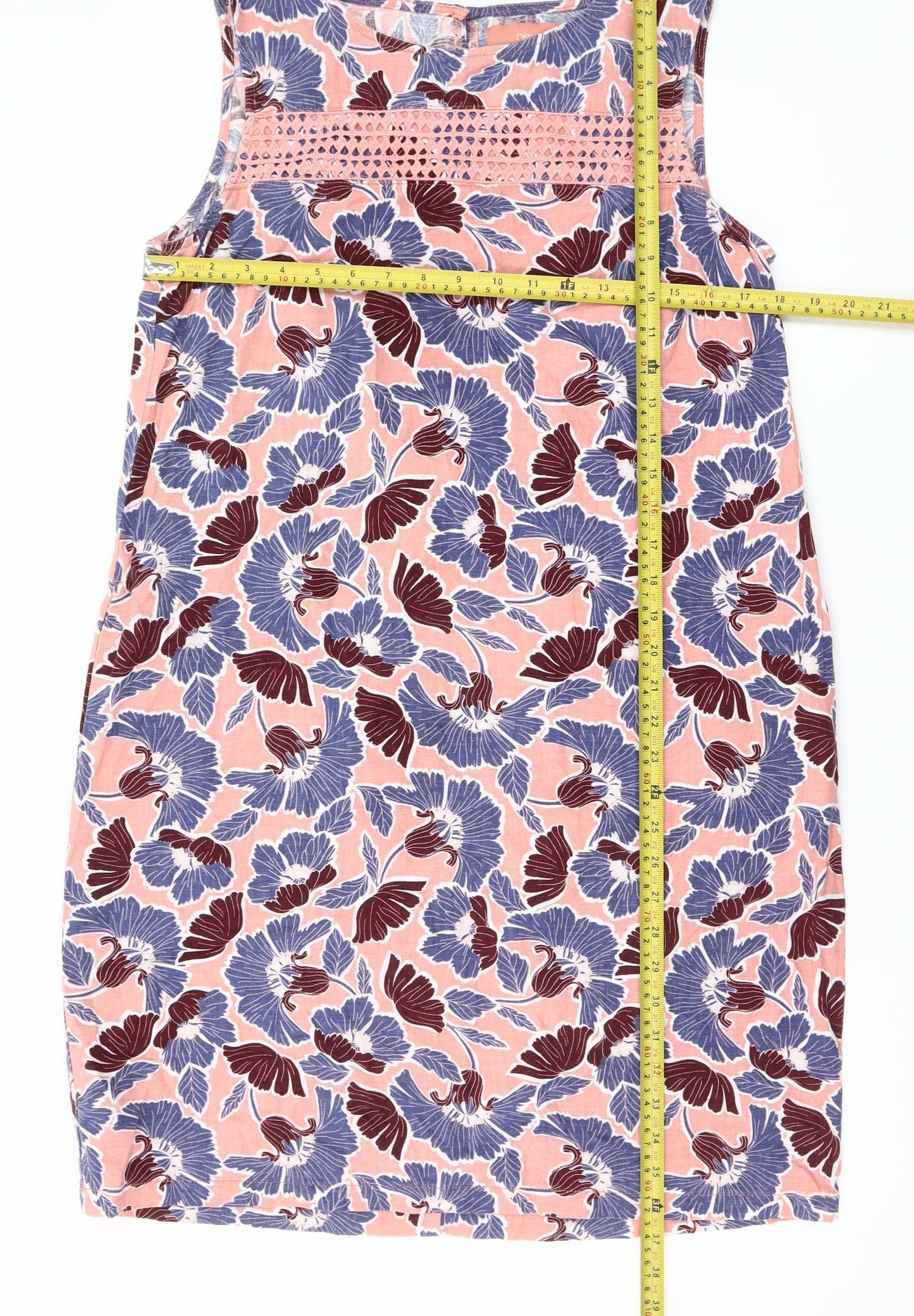 Next Women’s Multicoloured Floral Shift Dress Size 12 Sleeveless