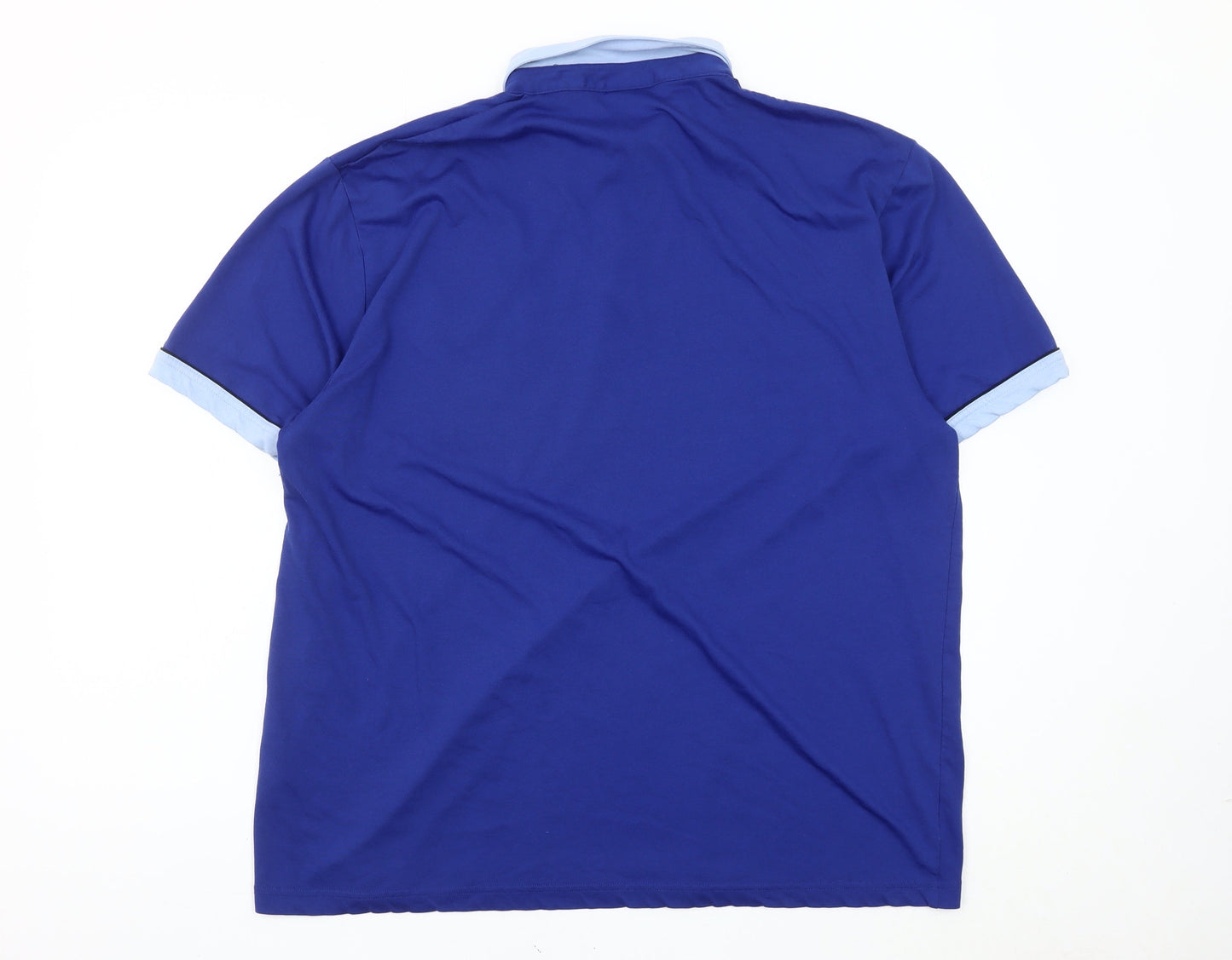 Gabicci Mens Blue Polo Shirt Size 52 Cotton Blend Casual
