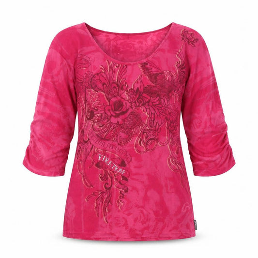 Womens UK Size S Firetrap Pink Basic T-Shirt