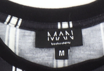 Mens UK Size M boohooMAN Black  T-Shirt