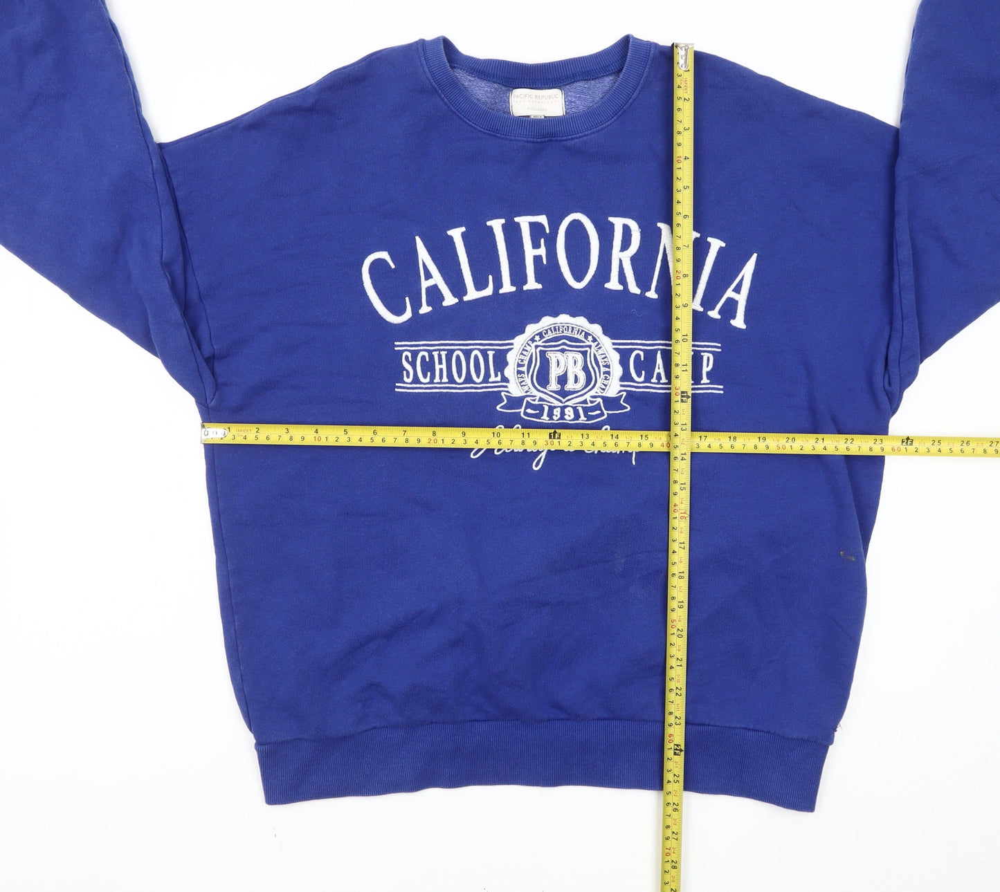 Teens UK Size S Pull&Bear Blue Pullover Sweatshirt