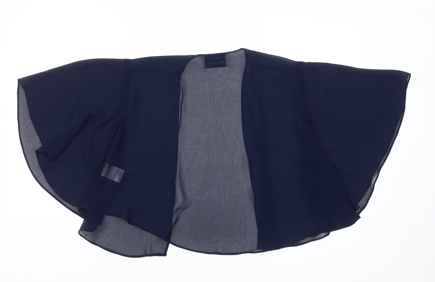 Gina Bacconi Women’s Blue Chiffon Kimono Blouse UK 12