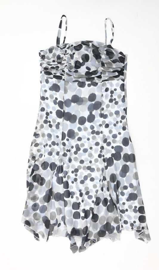 Marks and Spencer Women’s Multicoloured Polka Dot Slip Dress Size 12