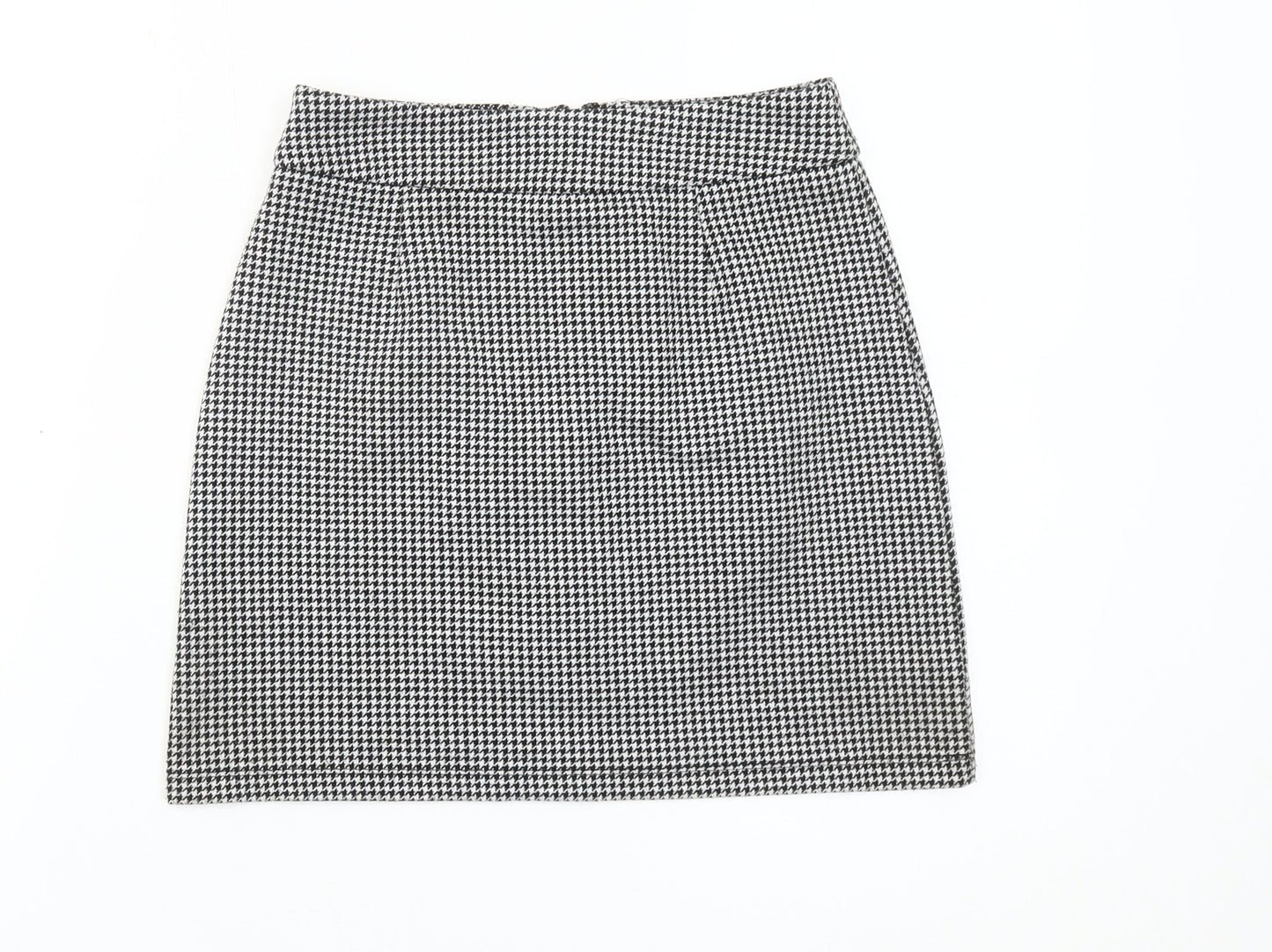 Glassons Women’s Black Houndstooth Pencil Skirt Size 8 Workwear