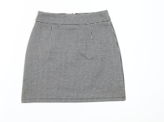 Glassons Women’s Black Houndstooth Pencil Skirt Size 8 Workwear