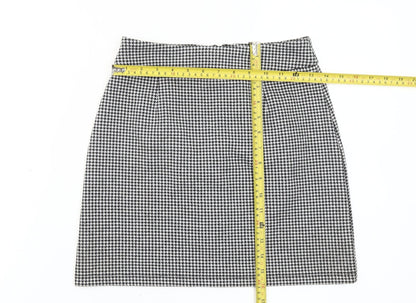 Glassons Women’s Black Houndstooth Pencil Skirt Size 8 Workwear
