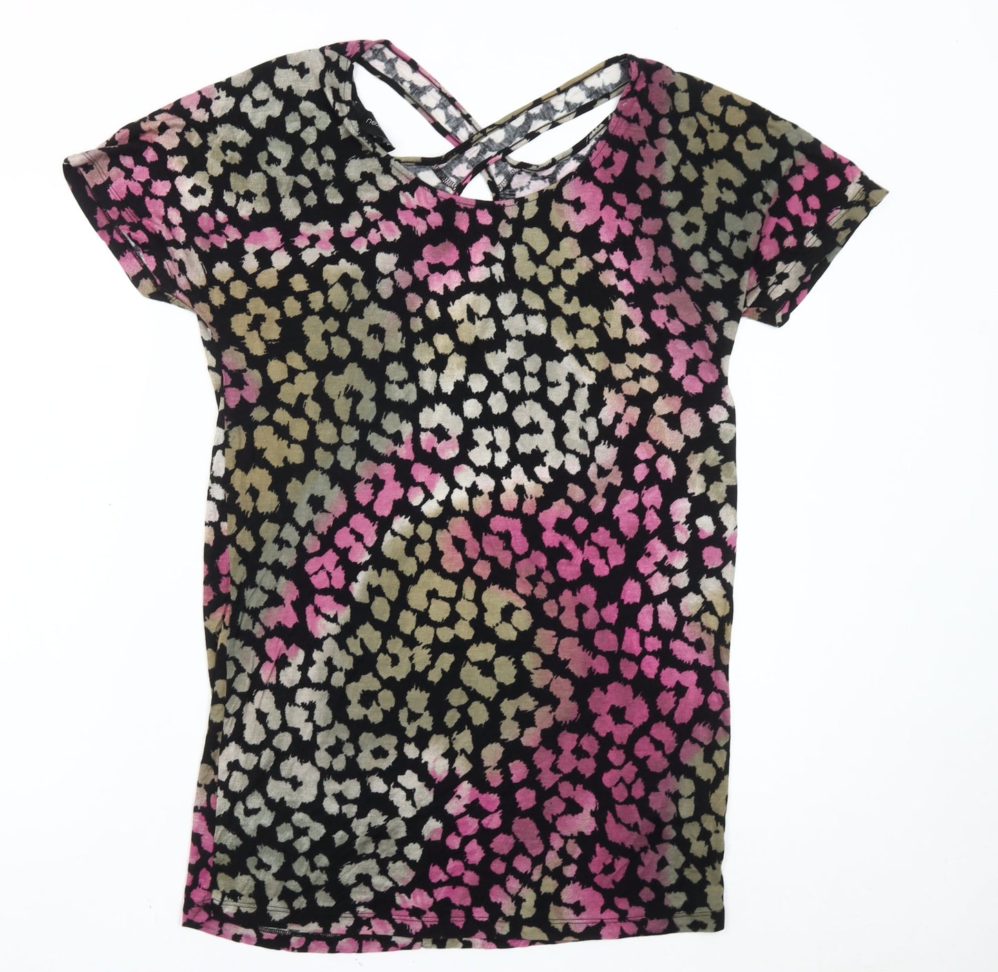 Womens UK Size 10 NEXT Multicoloured Basic T-Shirt