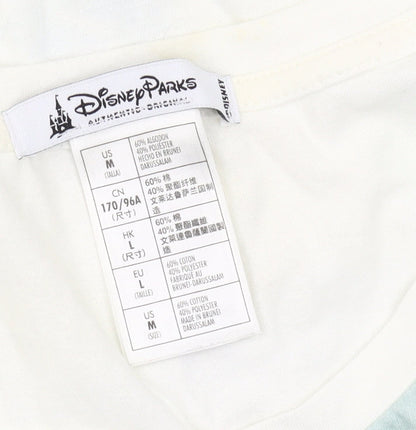 Disney Parks Womens Multicoloured T-Shirt Size 14 Mickey Minnie Tropical