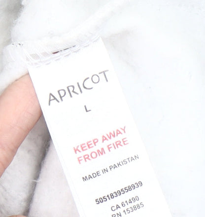 Apricot Men’s Black White Check Hooded Jacket L Flannel Full Zip