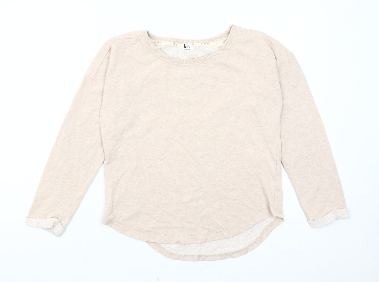 Kin by John Lewis Women’s Beige Crew Neck Pullover Sweatshirt S