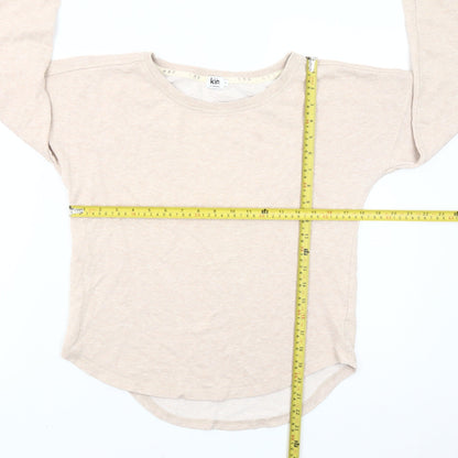 Kin by John Lewis Women’s Beige Crew Neck Pullover Sweatshirt S