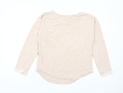 Kin by John Lewis Women’s Beige Crew Neck Pullover Sweatshirt S