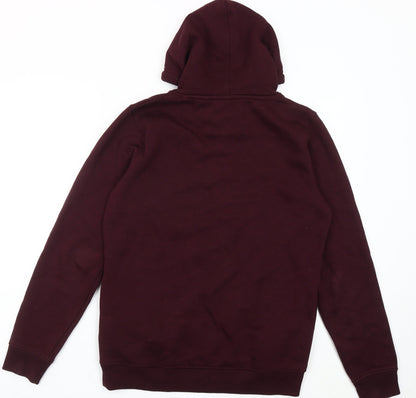 Sfera Men Hoodie Red Size S Regular Fit Pullover Sports Graphic