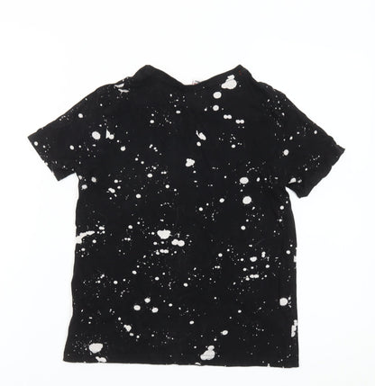 Marvel Boys Black Graphic Logo T-Shirt 9-10 Years Superhero Casual