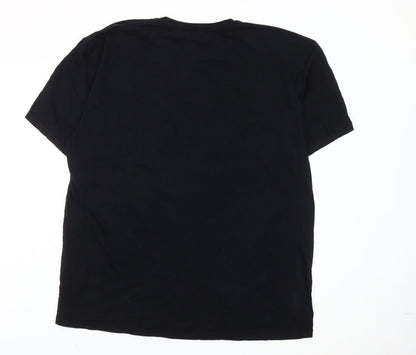 Womens UK Size 2XL Disney Black Basic T-Shirt