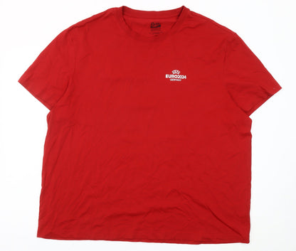 Marks and Spencer Men’s Red 3XL Euro 2024 England T-Shirt