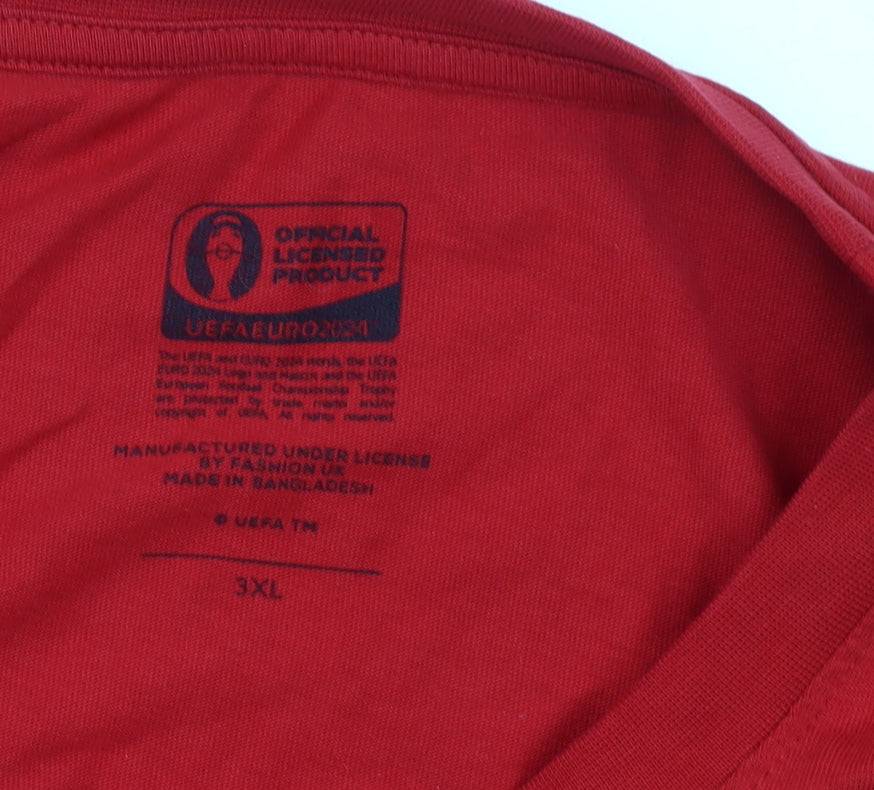 Marks and Spencer Men’s Red 3XL Euro 2024 England T-Shirt
