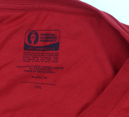 Marks and Spencer Men’s Red 3XL Euro 2024 England T-Shirt