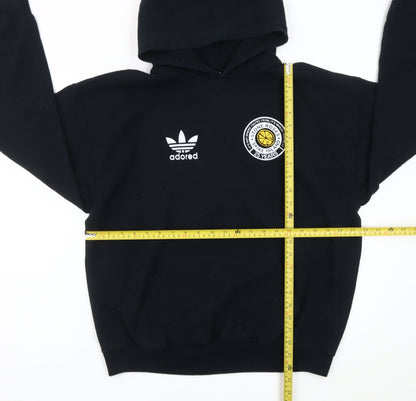 Gildan Women’s Black Hoodie Sweatshirt L Cotton Blend Stone Roses Print