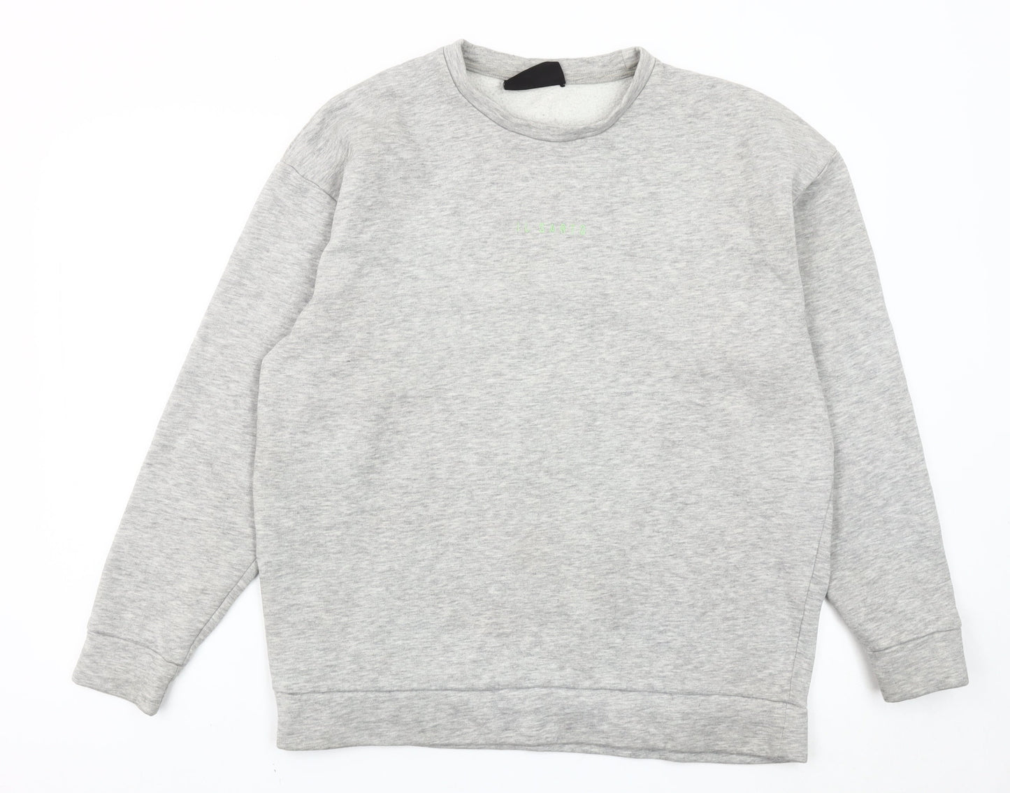 Il Sarto Men’s Grey Crew Neck Sweatshirt Size M Regular Fit