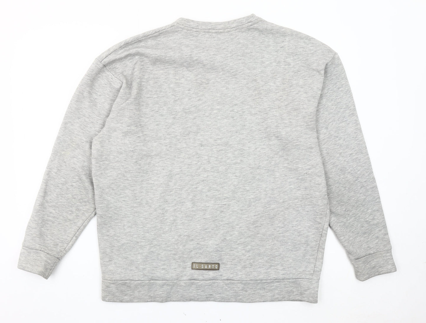 Il Sarto Men’s Grey Crew Neck Sweatshirt Size M Regular Fit