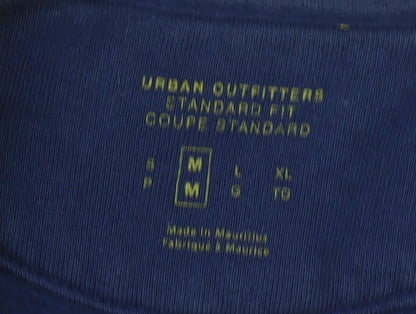 Urban Outfitters Mens Yellow Blue Sweatshirt Medium Crew Neck Pullover