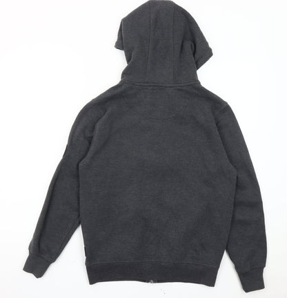 Mens UK Size S Firetrap Grey Full Zip Hoodie