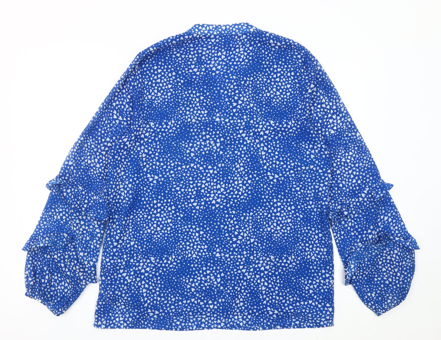 Womens UK Size 10 Sosandar Blue Tunic Blouse