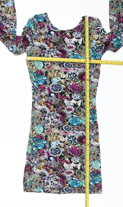 Hedkandi Women’s Multicoloured Size 6 Bodycon Mini Party Dress